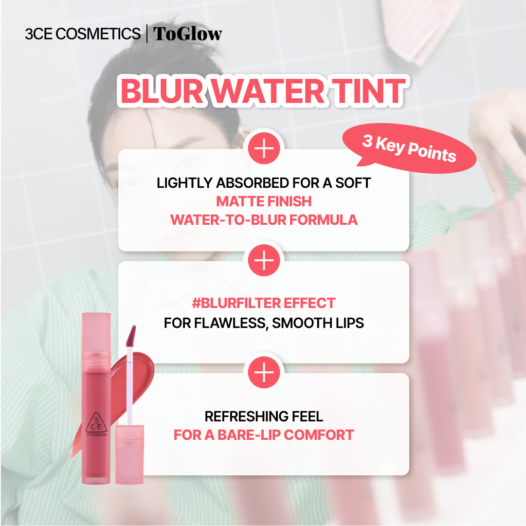 [3CE] Blur Water Tint | Weightless Tint with Dewy Radiance