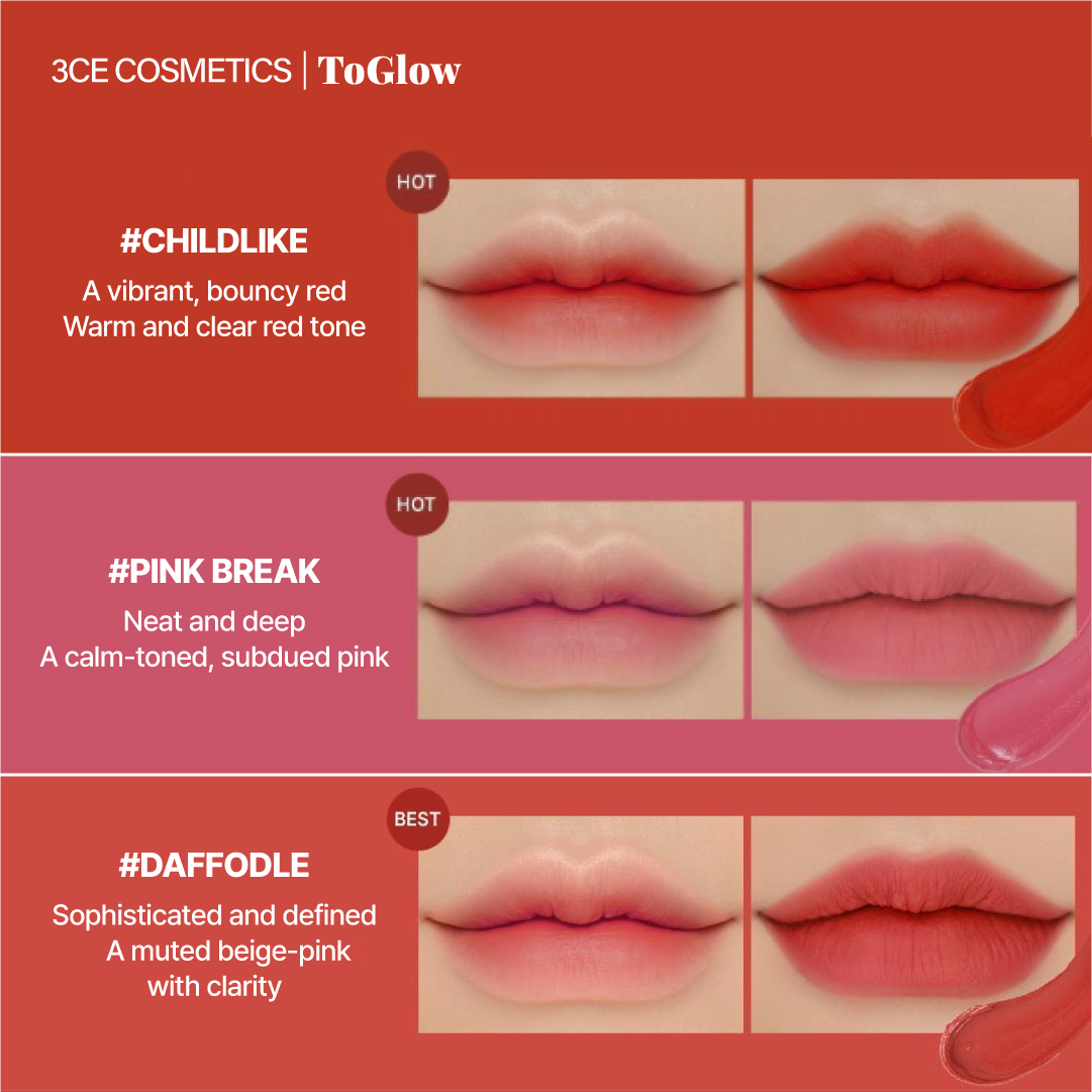 [3CE] Velvet Lip Tint | Velvet Matte Lips, All-Day Color