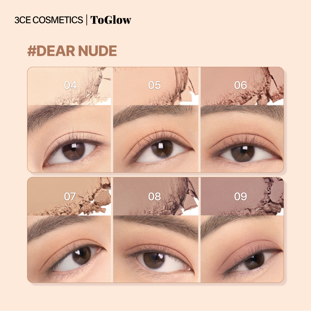 [3CE] Multi Eye Color Palette - Dear Nude | Neutral Nude Palette for Everyday Wear