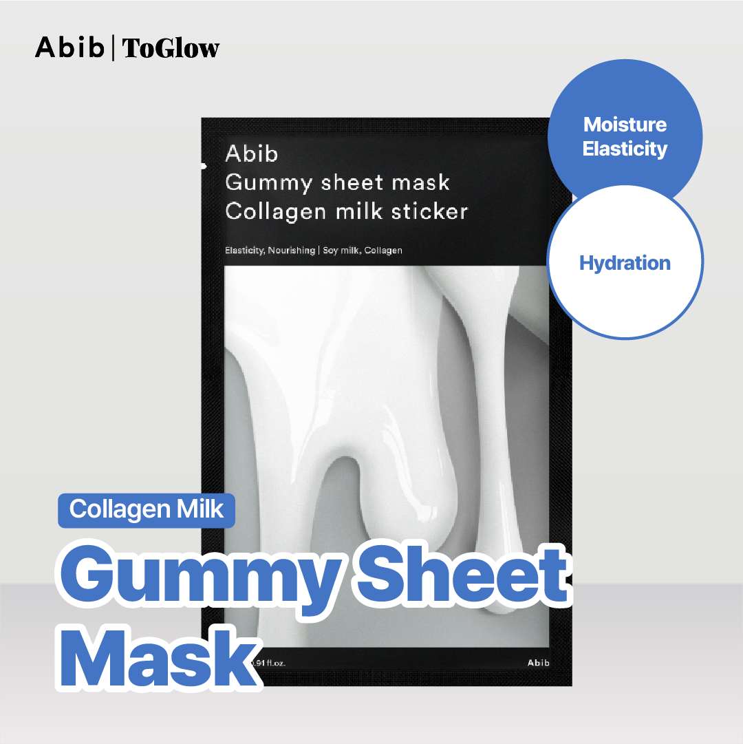 [Abib] Gummy Sheet Mask Collagen Milk Sticker (10pcs) | Firming & Nourishing Treatment