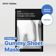 [Abib] Gummy Sheet Mask Collagen Milk Sticker (10pcs) | Firming & Nourishing Treatment
