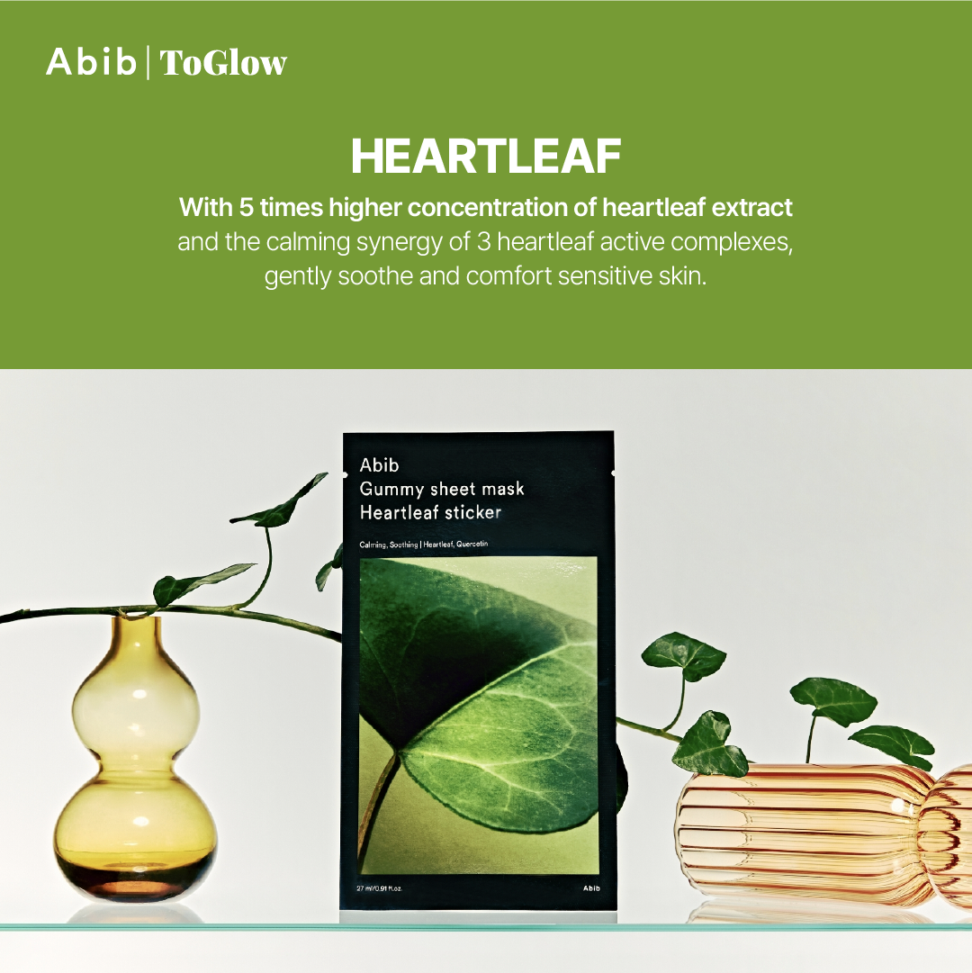 [Abib] Gummy Sheet Mask Heartleaf Sticker (10pcs) | Oil-Control & Soothing Relief