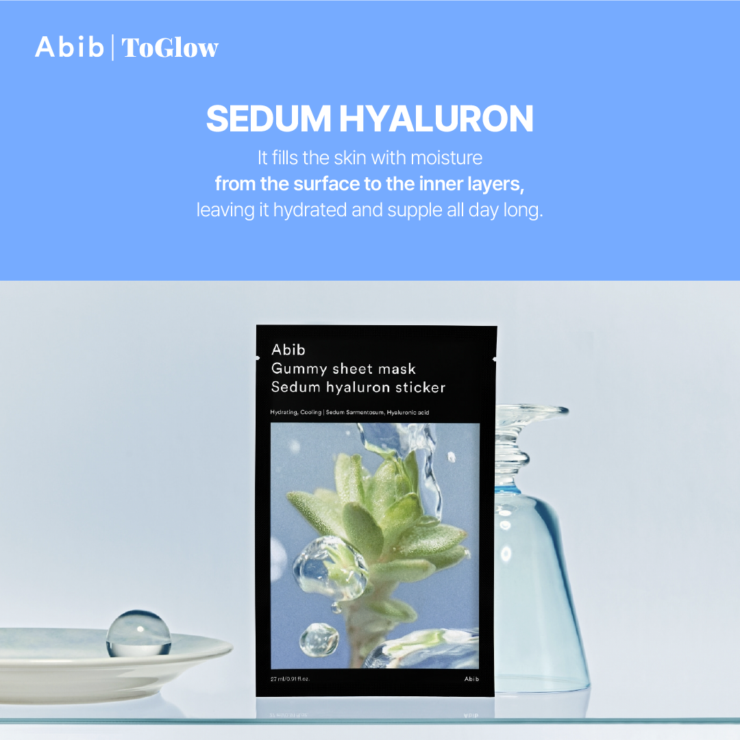 [Abib] Gummy Sheet Mask Sedum Hyaluron Sticker (10pcs) | Intense Hydration for Plump Skin