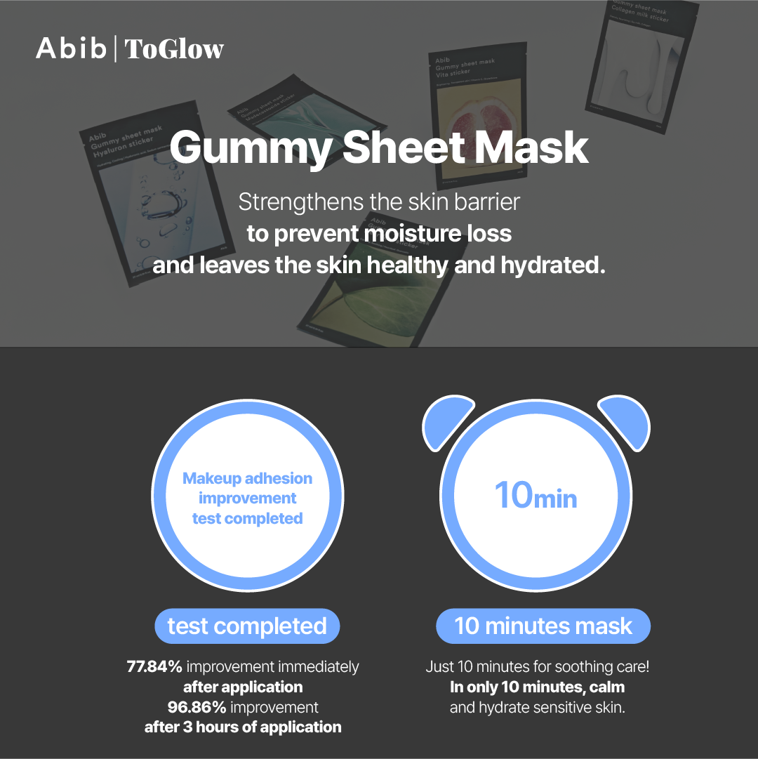 [Abib] Gummy Sheet Mask Sedum Hyaluron Sticker (10pcs) | Intense Hydration for Plump Skin