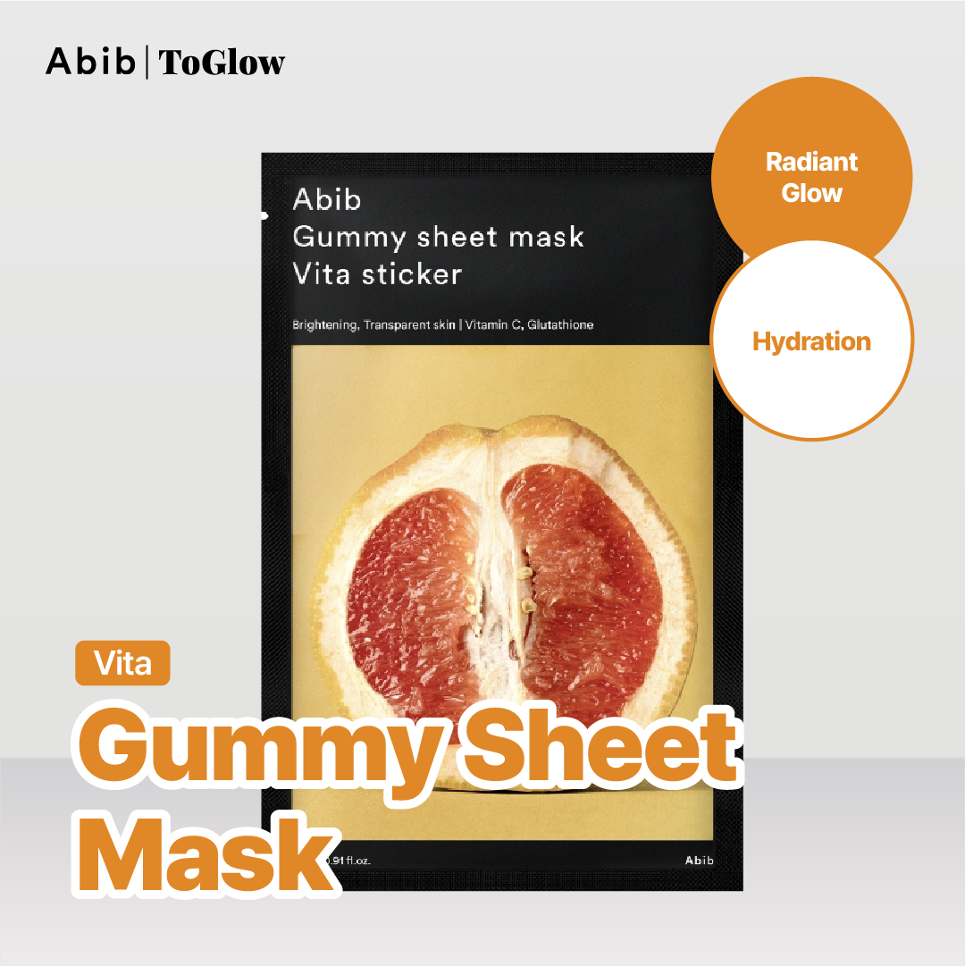 [Abib] Gummy Sheet Mask Vita Sticker (10pcs) | Brightening Energy & Glow