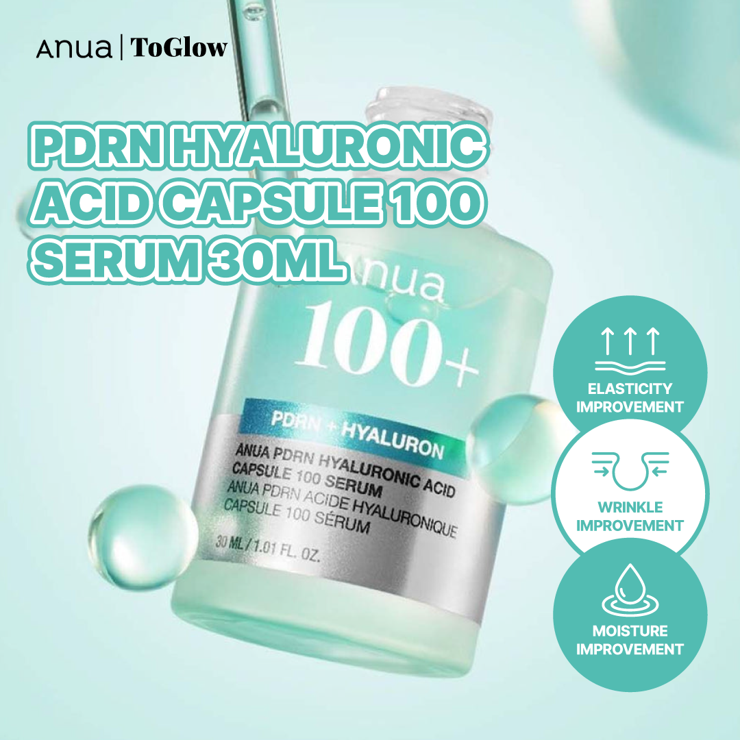 [Anua] PDRN Hyaluronic Acid Capsule 100 Serum 30ml | Restores Firmness & Deeply Hydrates Aging Skin