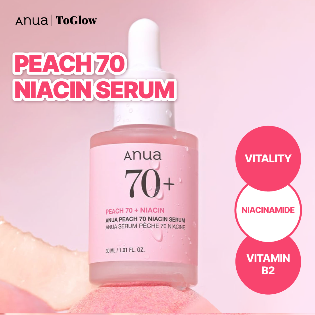 [Anua] Peach 70+ Niacin Serum 30ml | Fades Pigmentation & Evens Uneven Tone