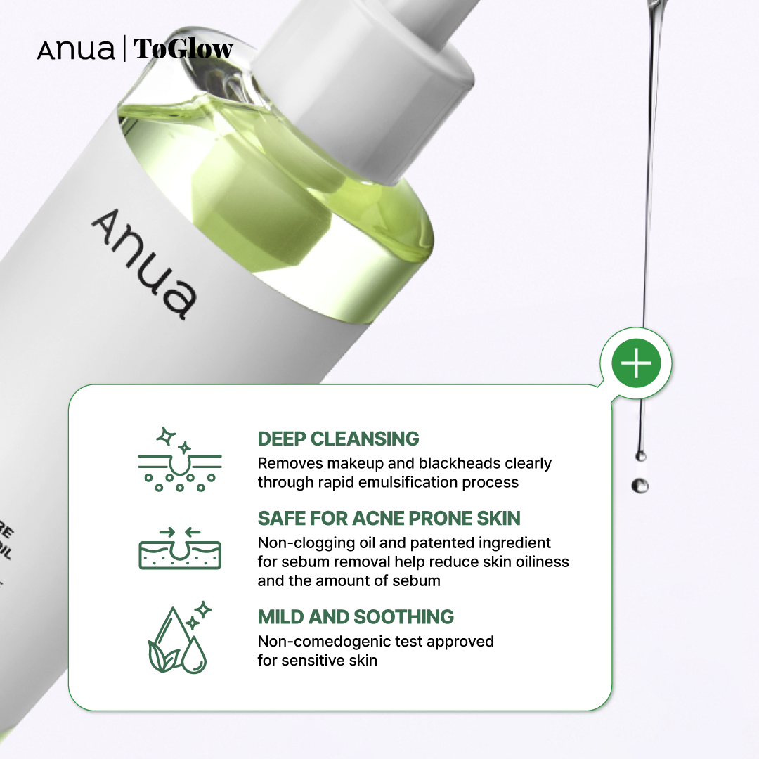 [Anua] Heartleaf Pore Control Cleansing Oil 200ml | Removes Blackheads & Controls Excess Sebum