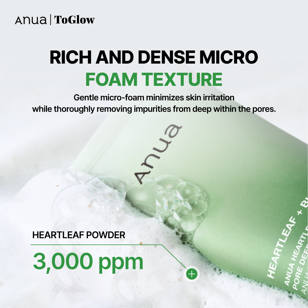 [Anua] Heartleaf Quercetinol Deep Cleansing Foam 150ml | Clears Acne & Unclogs Problem Pores