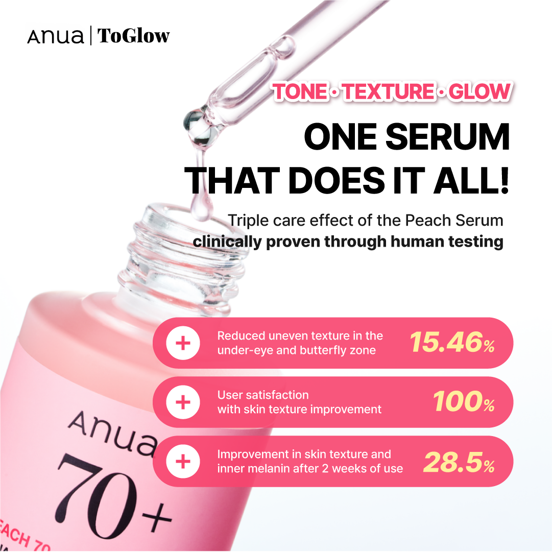 [Anua] Peach 70+ Niacin Serum 30ml | Fades Pigmentation & Evens Uneven Tone
