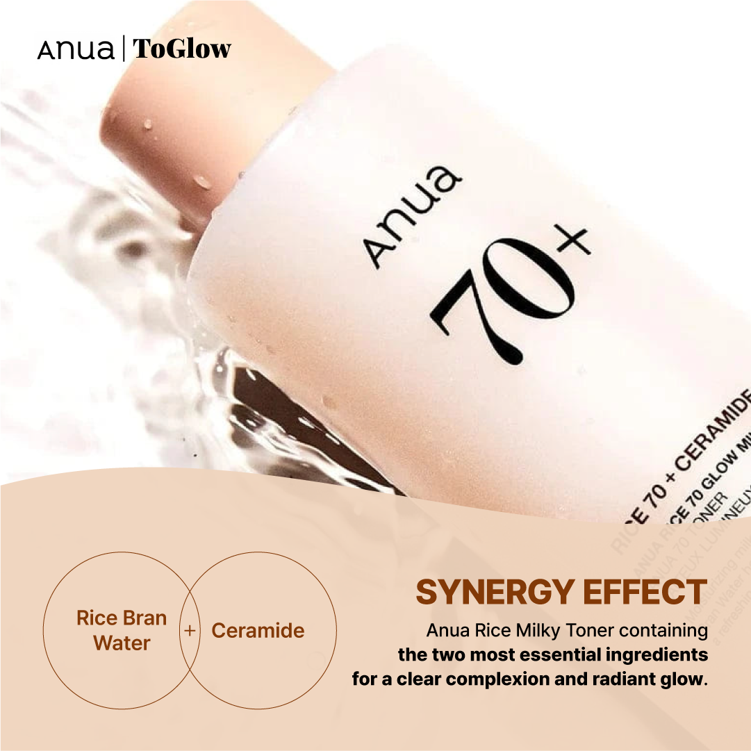 [Anua] Rice 70+ Glow Milky Toner 250ml | Brightens Dull Skin & Reduces Dark Spots