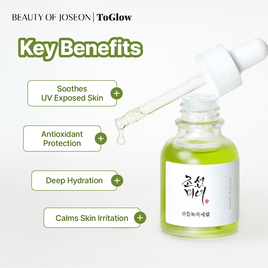 [Beauty Of Joseon] Calming Serum: Green Tea + Panthenol 30ml | Reduces Redness & Soothes Sensitive Skin