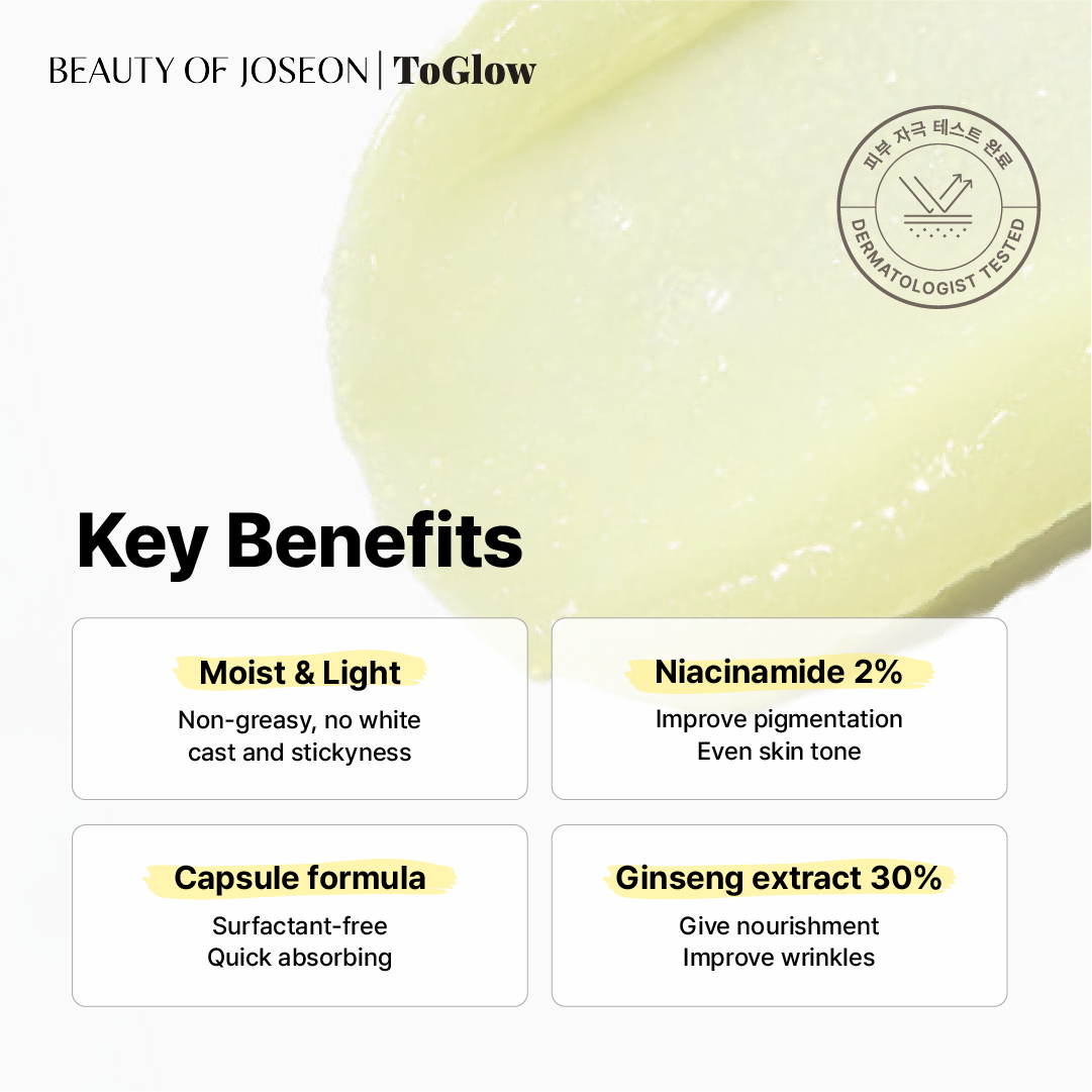[Beauty Of Joseon] Ginseng Moist Sun Serum SPF50+ PA++++ 50ml | Hydrates Dry Skin & Shields from Sun