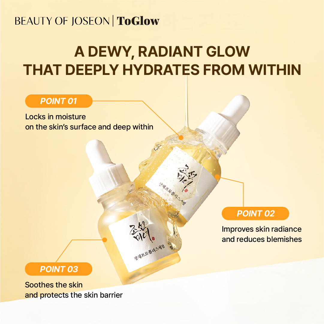 [Beauty Of Joseon] Glow Serum: Propolis + Niacinamide 30ml | Diminishes Blemishes & Restores Healthy Glow