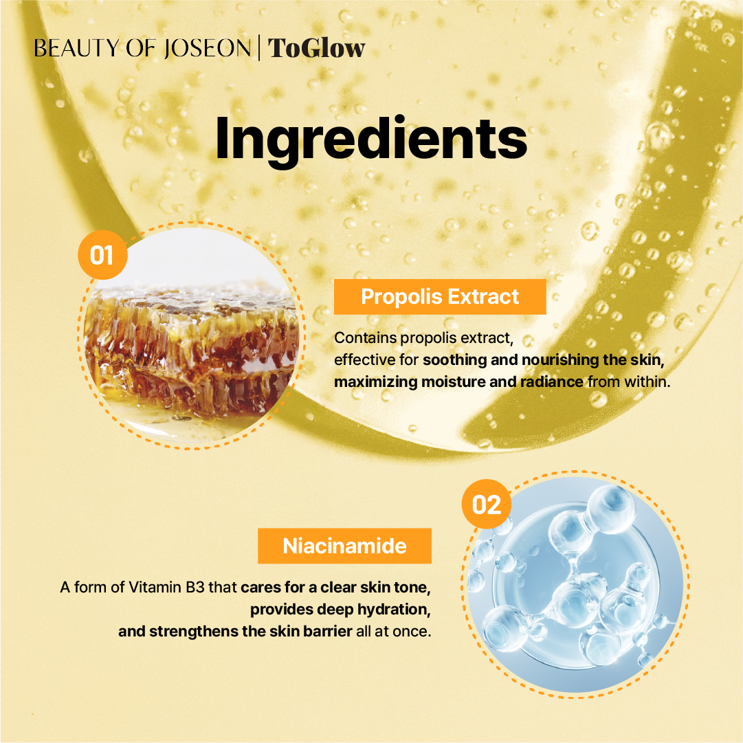 [Beauty Of Joseon] Glow Serum: Propolis + Niacinamide 30ml | Diminishes Blemishes & Restores Healthy Glow
