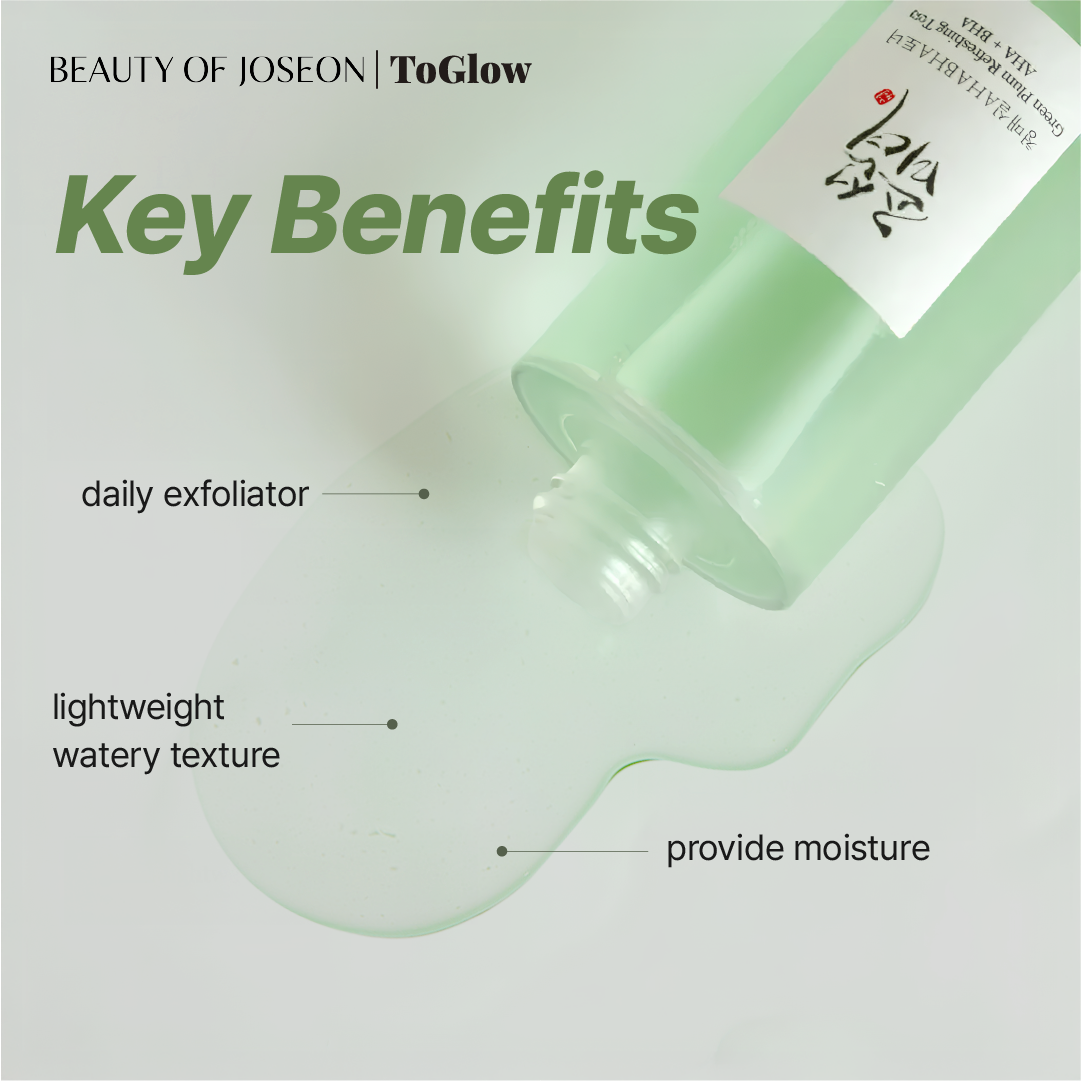 [Beauty Of Joseon] Green Plum Refreshing Toner: AHA + BHA 150ml | Smooths Rough Texture & Refines Enlarged Pores