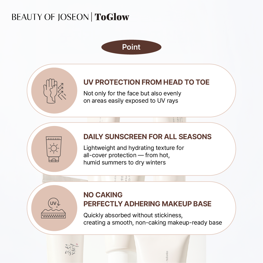 [Beauty Of Joseon] Relief Sun: Rice + Probiotics SPF50+ PA++++ 50ml | Protects Against UV & Strengthens Skin Barrier