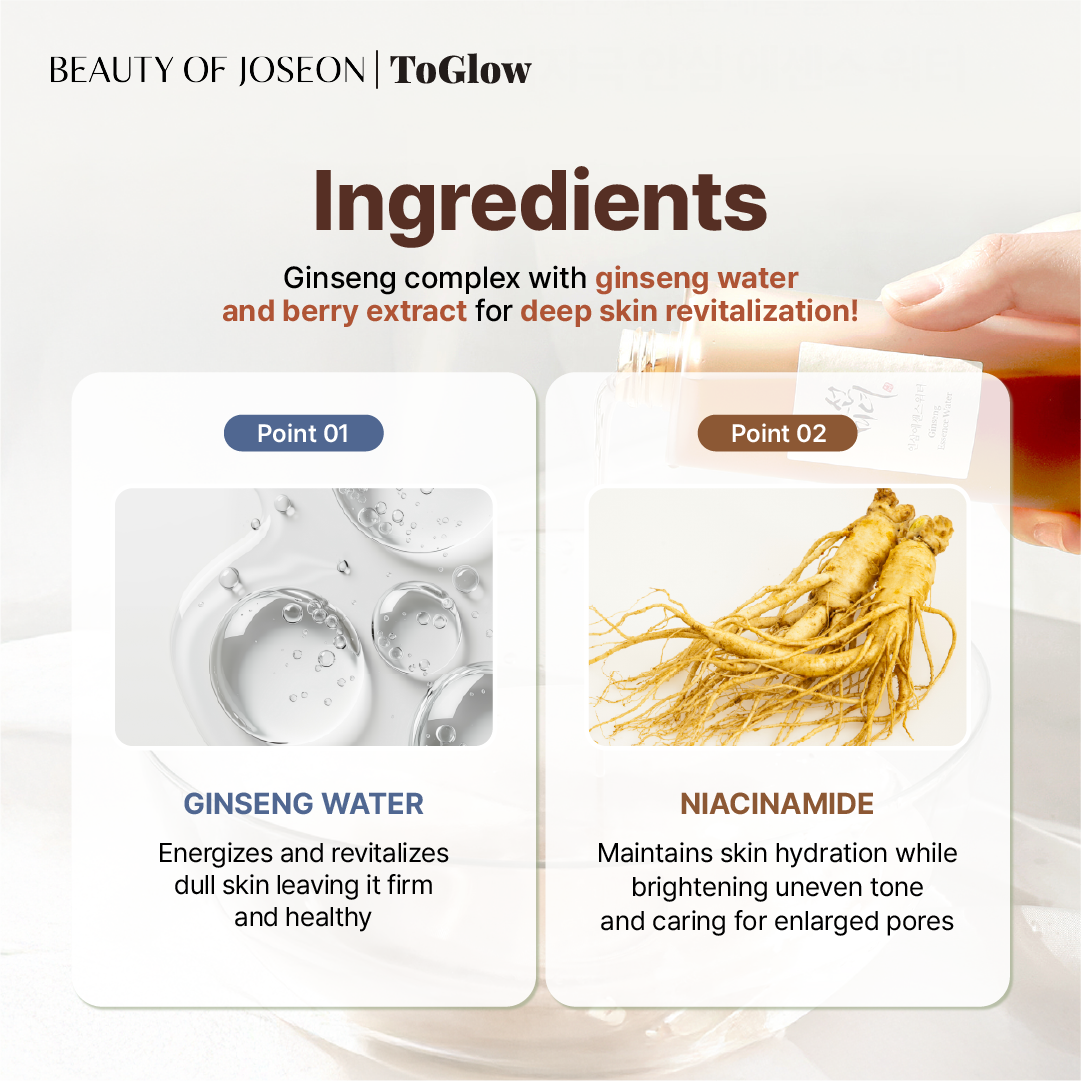[Beauty Of Joseon] Ginseng Essence Water 150ml | Replenishes Moisture & Improves Skin Elasticity