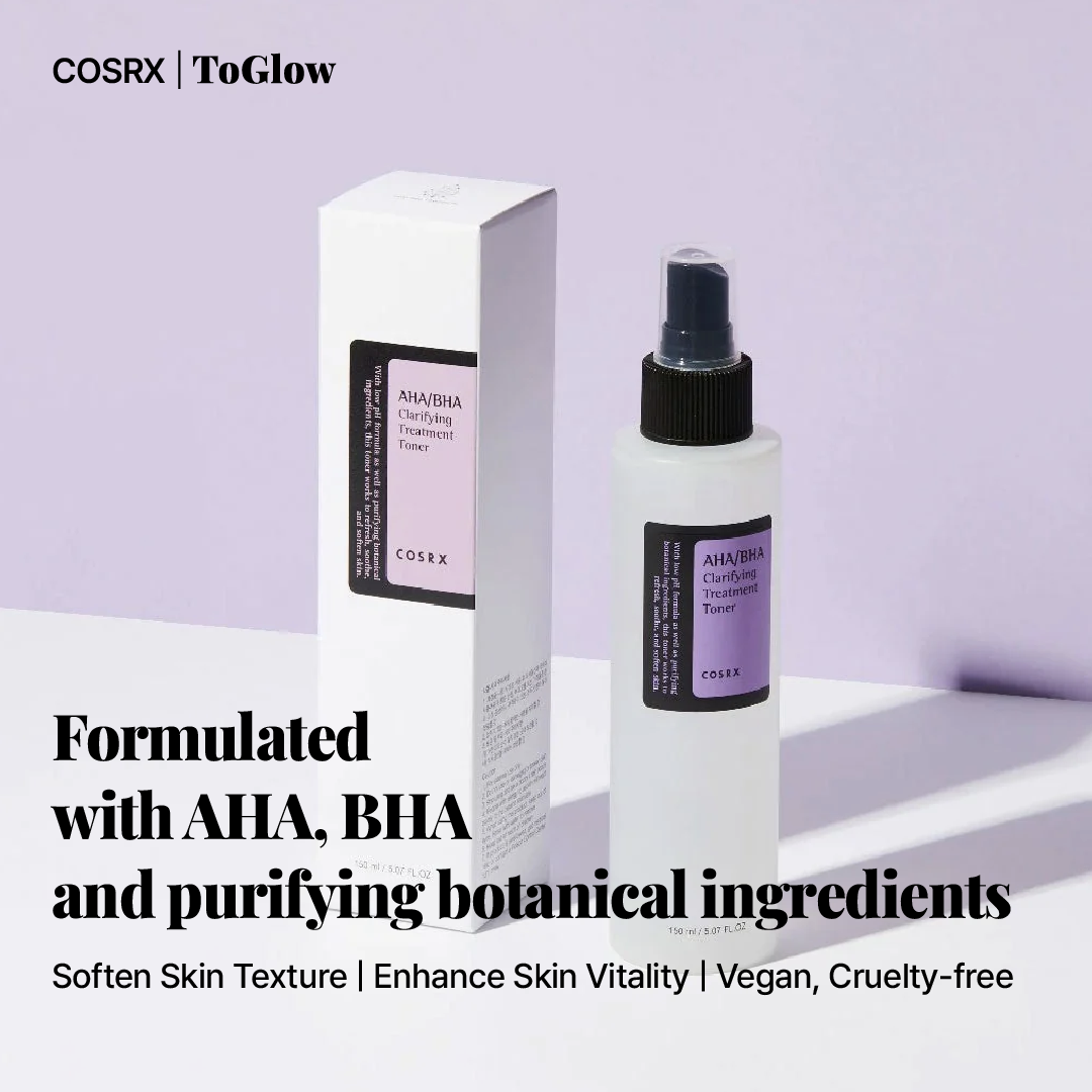 [COSRX] AHA/BHA Clarifying Treatment Toner 150ml | Exfoliating Toner for Clear & Smooth Skin