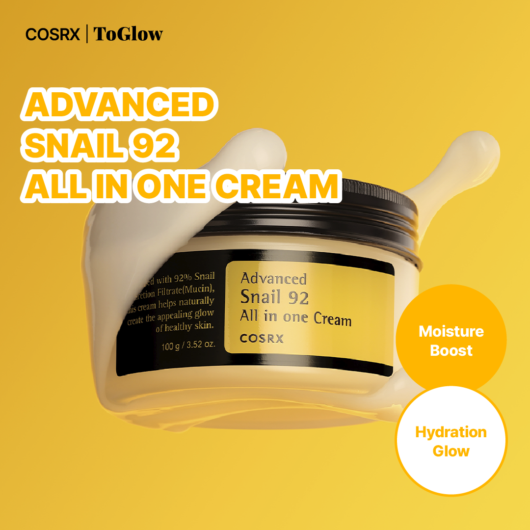 [COSRX] Advanced Snail 92 All In One Cream 100g | Deep Repair & Hydration with Snail Mucin