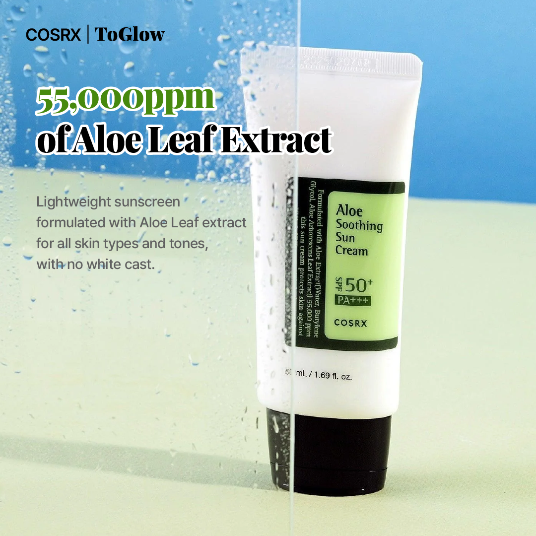 [COSRX] Aloe Soothing Sun Cream SPF50 PA+++ 50ml | Hydrating Sunscreen with Aloe Protection