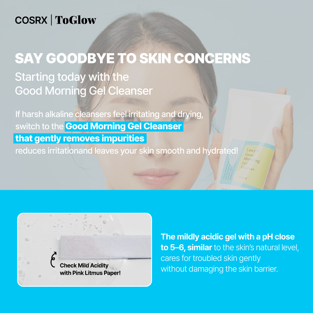 [COSRX] Low pH Good Morning Gel Cleanser 150ml | Gentle Daily Cleanse for Balanced Skin