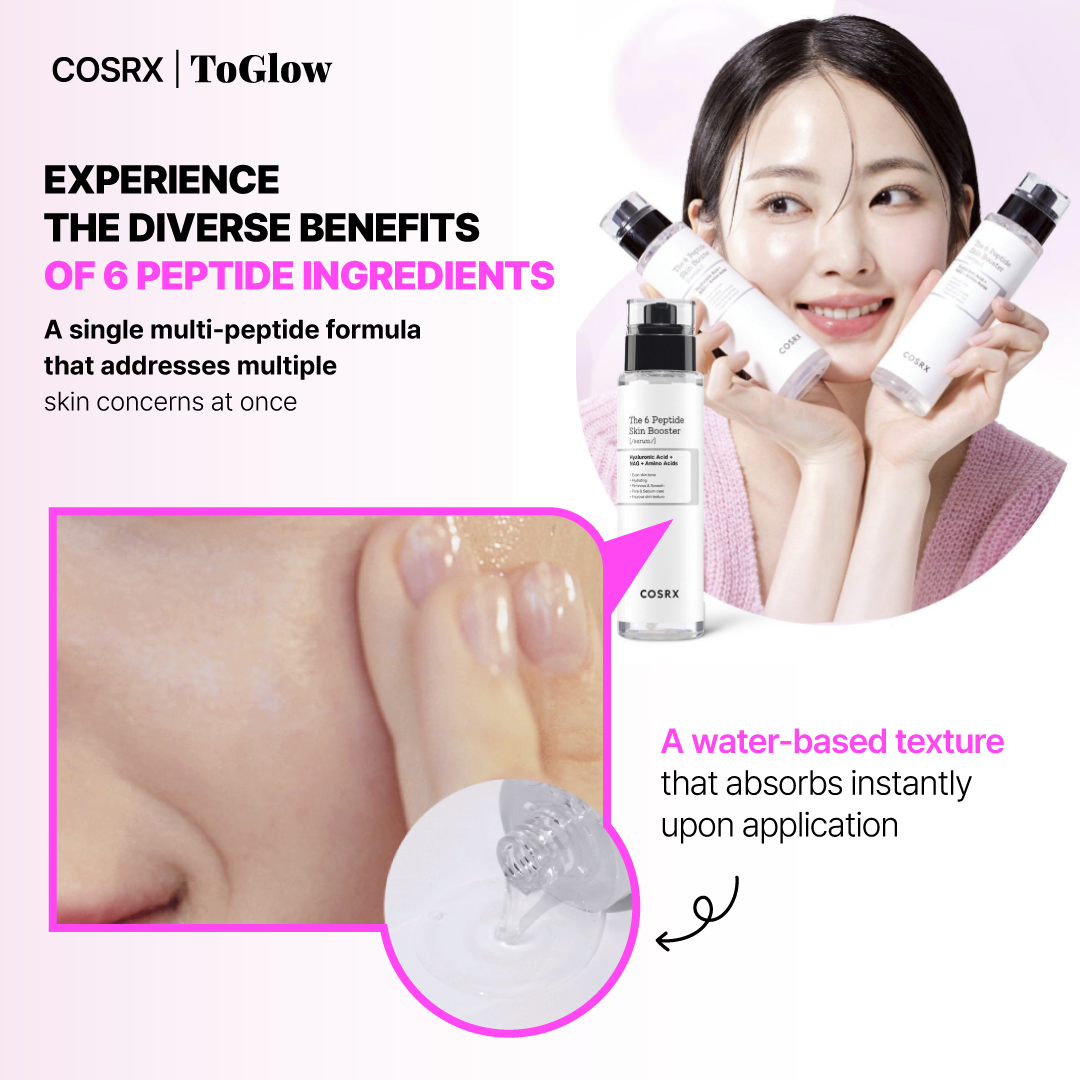 [COSRX] The 6 Peptide Skin Booster Serum 150ml | Multi-Peptide Care for Firm, Healthy Skin