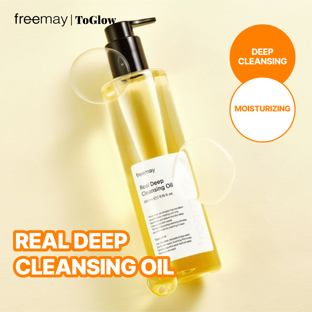 [freemay] Real Deep Cleansing Oil 330ml | Makeup-Melting Oil Cleanser for Pore Care