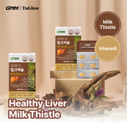 GNM Healthy Liver Milk Thistle Probiotics | Dual Care for Liver & Gut Health
