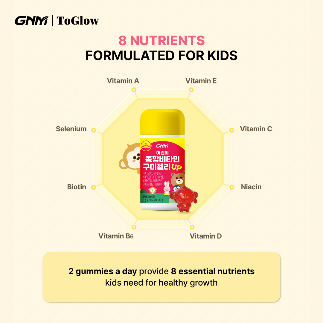 GNM Kids Multivitamin Gummy Jelly UP | Tasty Daily Nutrition for Growing Kids