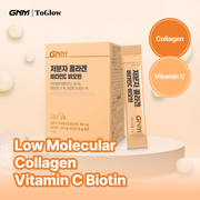 GNM Low Molecular Collagen Vitamin C Biotin | Triple Beauty Boost for Skin, Hair & Nails