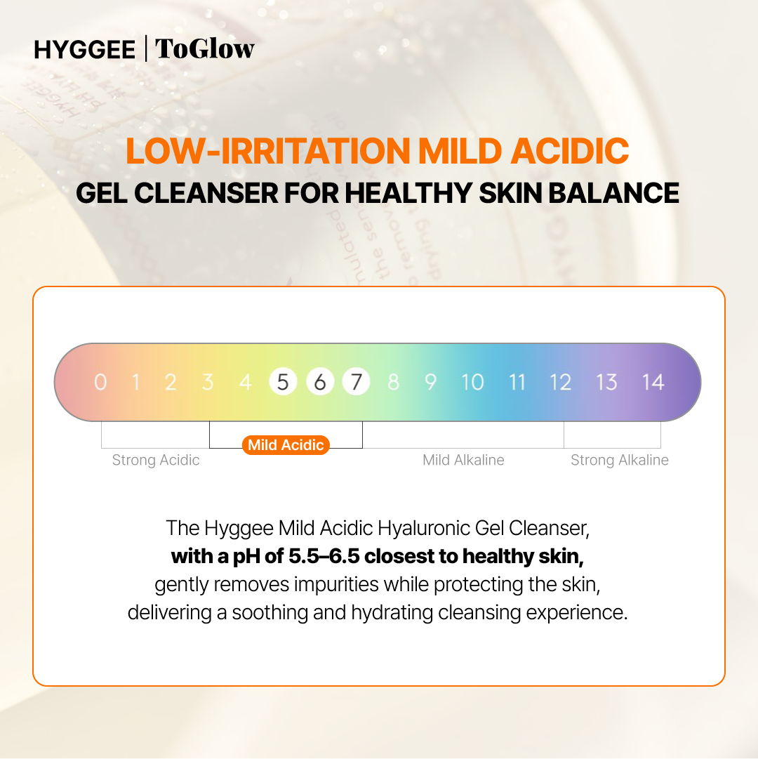 HYGGEE pH Hyaluron Gel Cleanser 200ml | Gentle Cleansing, Hydrates Skin