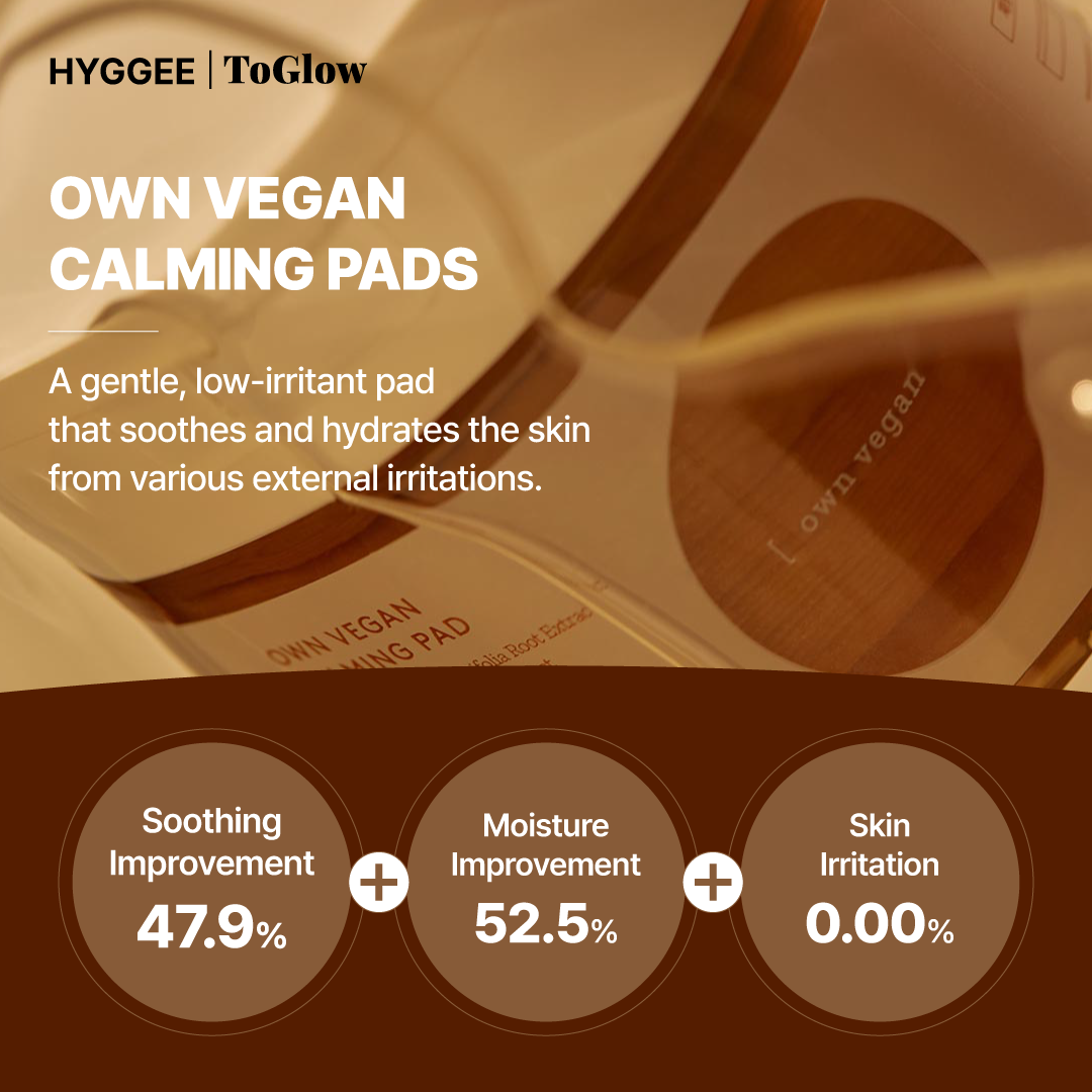 [HYGGEE] Own Vegan Calming Pad 70pcs | Soothes, Tones & Refreshes