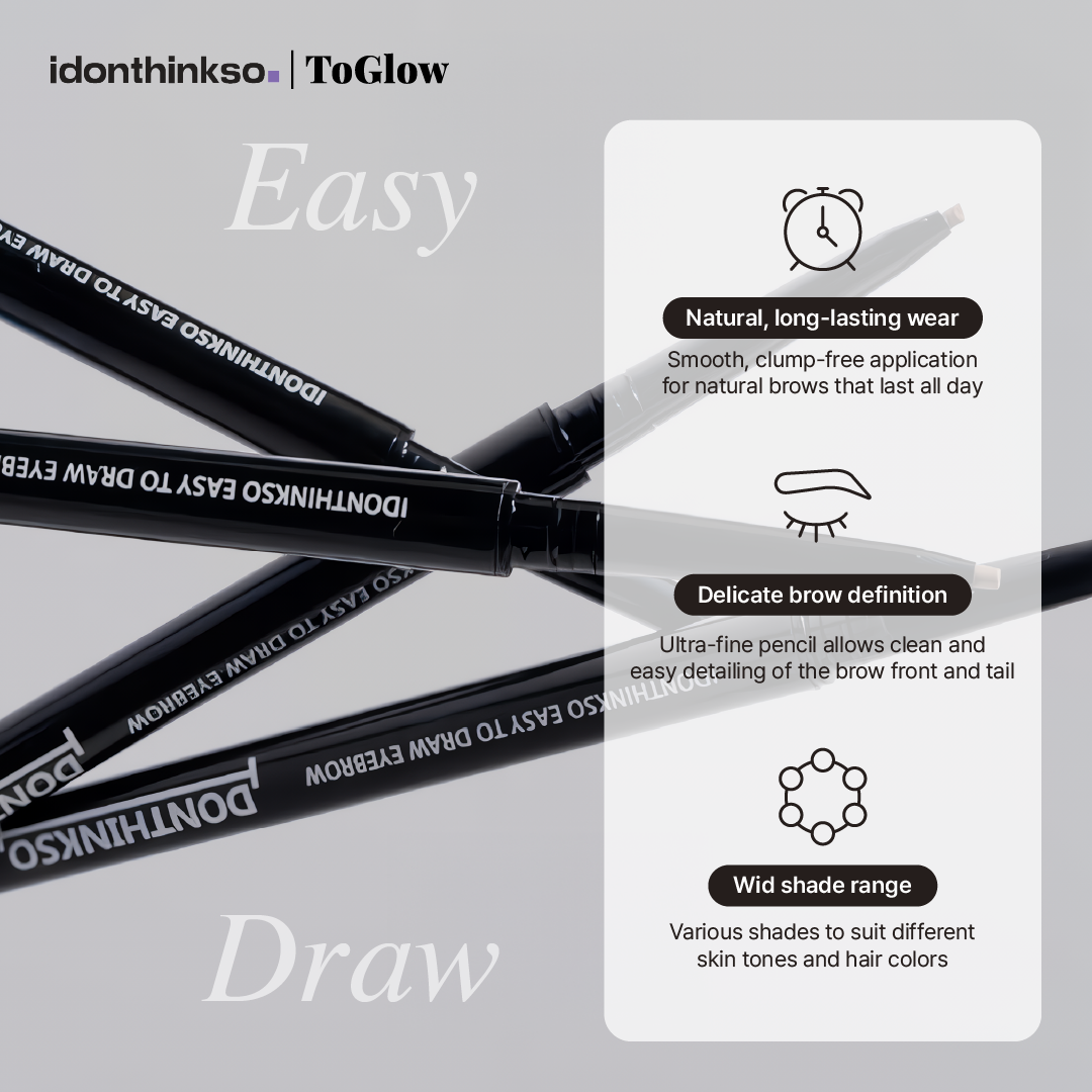 [IDONTHINKSO] Easy To Draw 1.5mm Eyebrow Pencil | Effortless Shaping & Filling