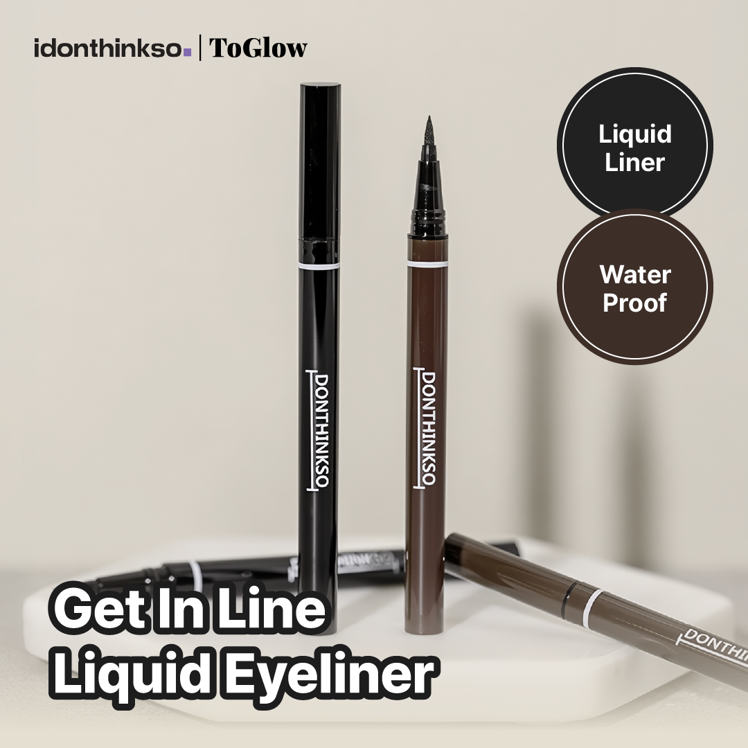 [IDONTHINKSO] Get In Line Waterproof Liquid Eyeliner | Smudge-Proof Precision Liner