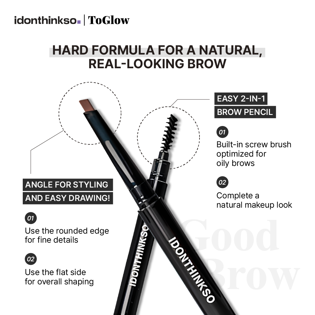 [IDONTHINKSO] Good Brow Flat Eyebrow Pencil | Full Coverage Brow Perfection