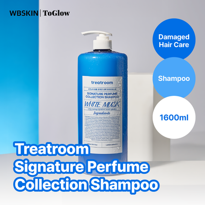 treatroom Signature Perfume Collection Shampoo Treatment White Musk Scent 1600ml | Deeply Hydrates and Repairs Damaged Hair