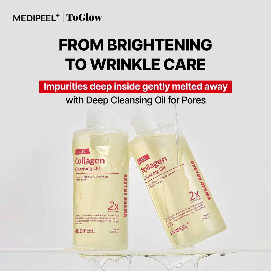 [MEDIPEEL] Red Lacto Collagen Cleansing Oil 2.0 200ml | Collagen Cleansing Oil for Deep Pore Purification