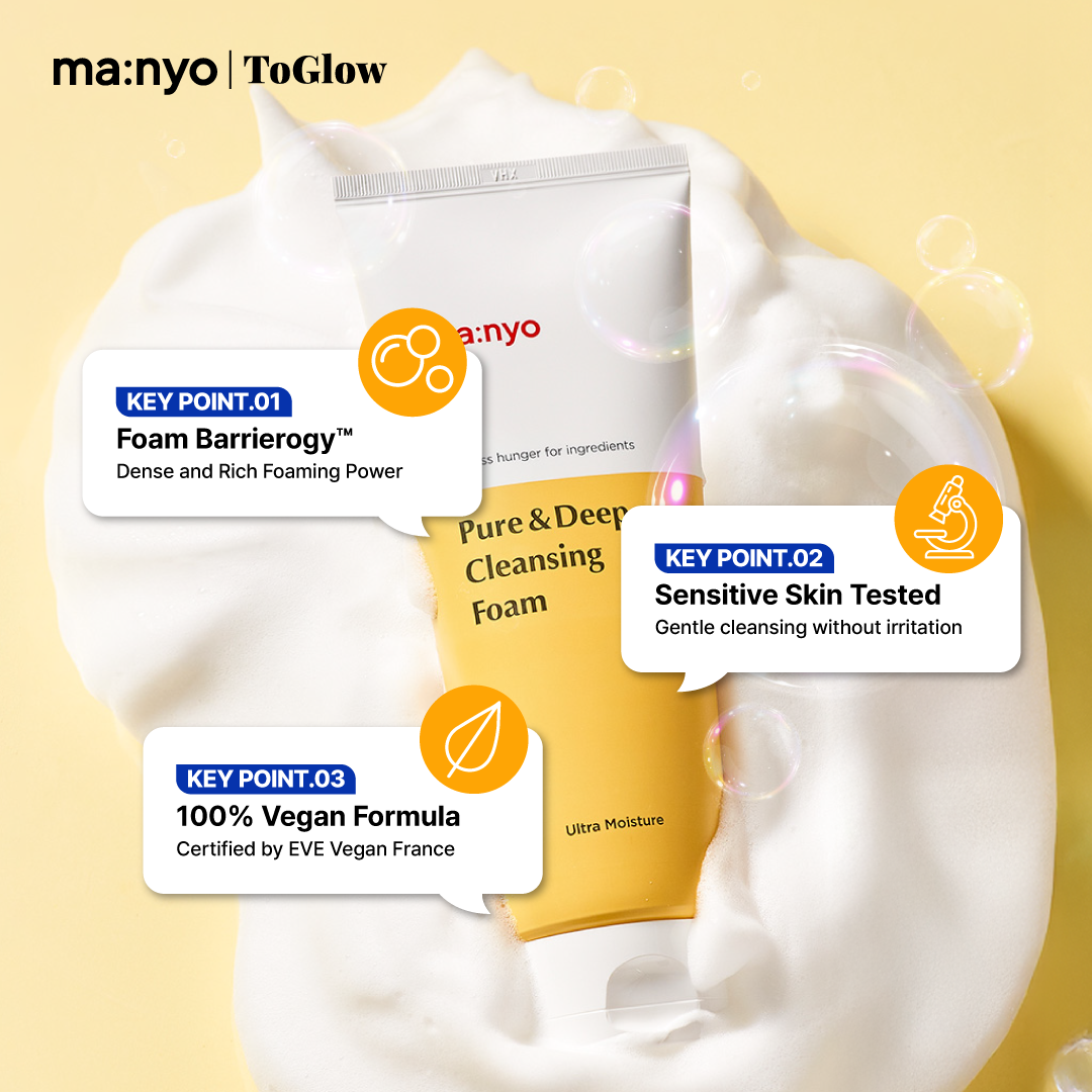 [ma:nyo] Pure & Deep Cleansing Foam 200ml | Gentle Pore-Cleansing Hydrating Foam