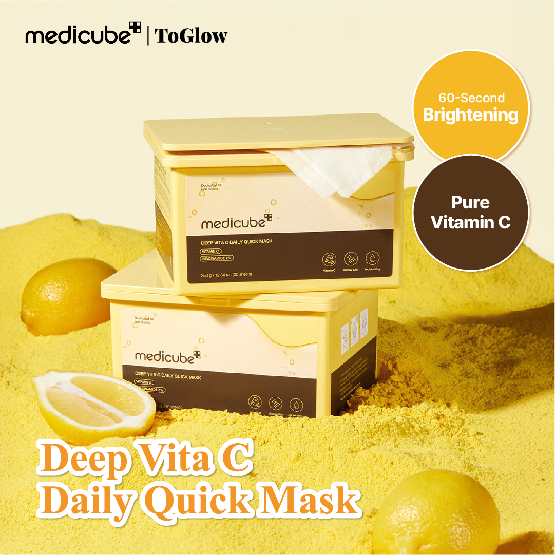 [medicube] Deep Vita C Daily Quick Mask 350g | Vitamin C Sheet Mask for Brightening & Glow