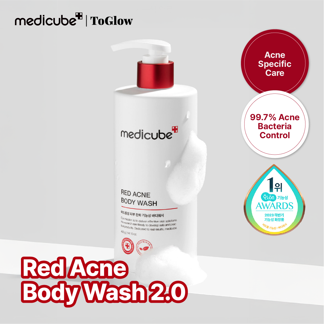 [medicube] Red Acne Body Wash 2.0 400g | Body Cleanser for Acne & Excess Sebum Care