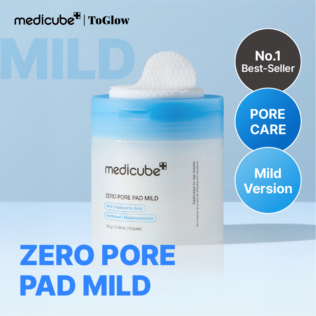 [medicube] Zero Pore Pad 2.0 Mild 155g | Gentle Exfoliating Pads for Sensitive Skin