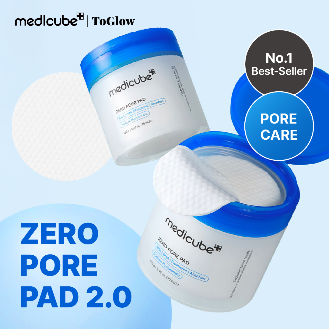 [medicube] Zero Pore Pad 2.0 155g | Exfoliating Pads for Clear, Refined Pores