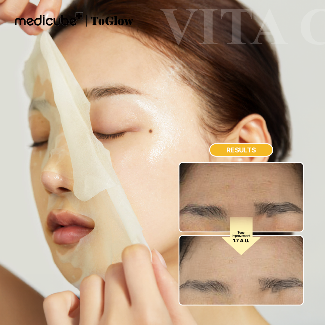 [medicube] Deep Vita C Daily Quick Mask 350g | Vitamin C Sheet Mask for Brightening & Glow