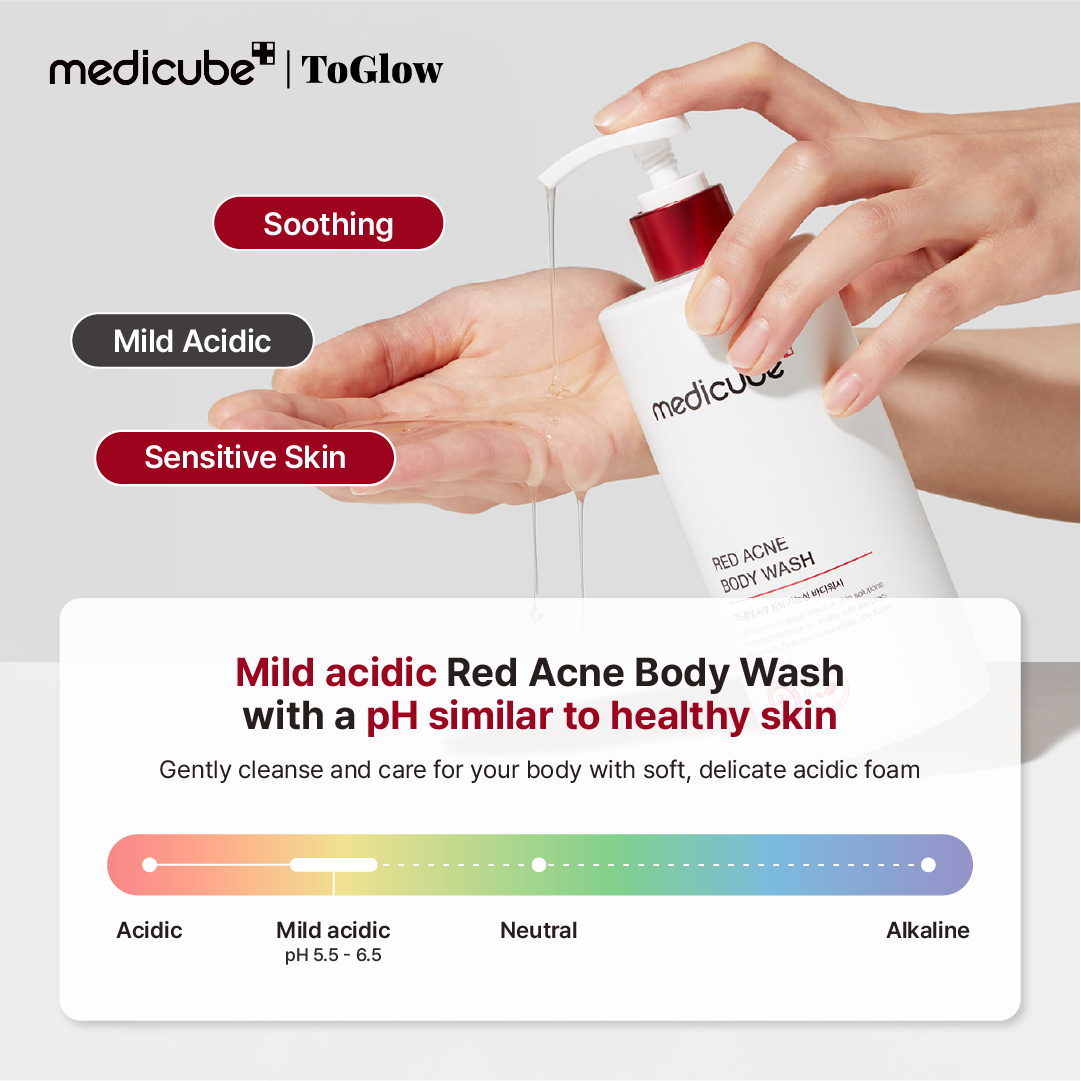 [medicube] Red Acne Body Wash 2.0 400g | Body Cleanser for Acne & Excess Sebum Care