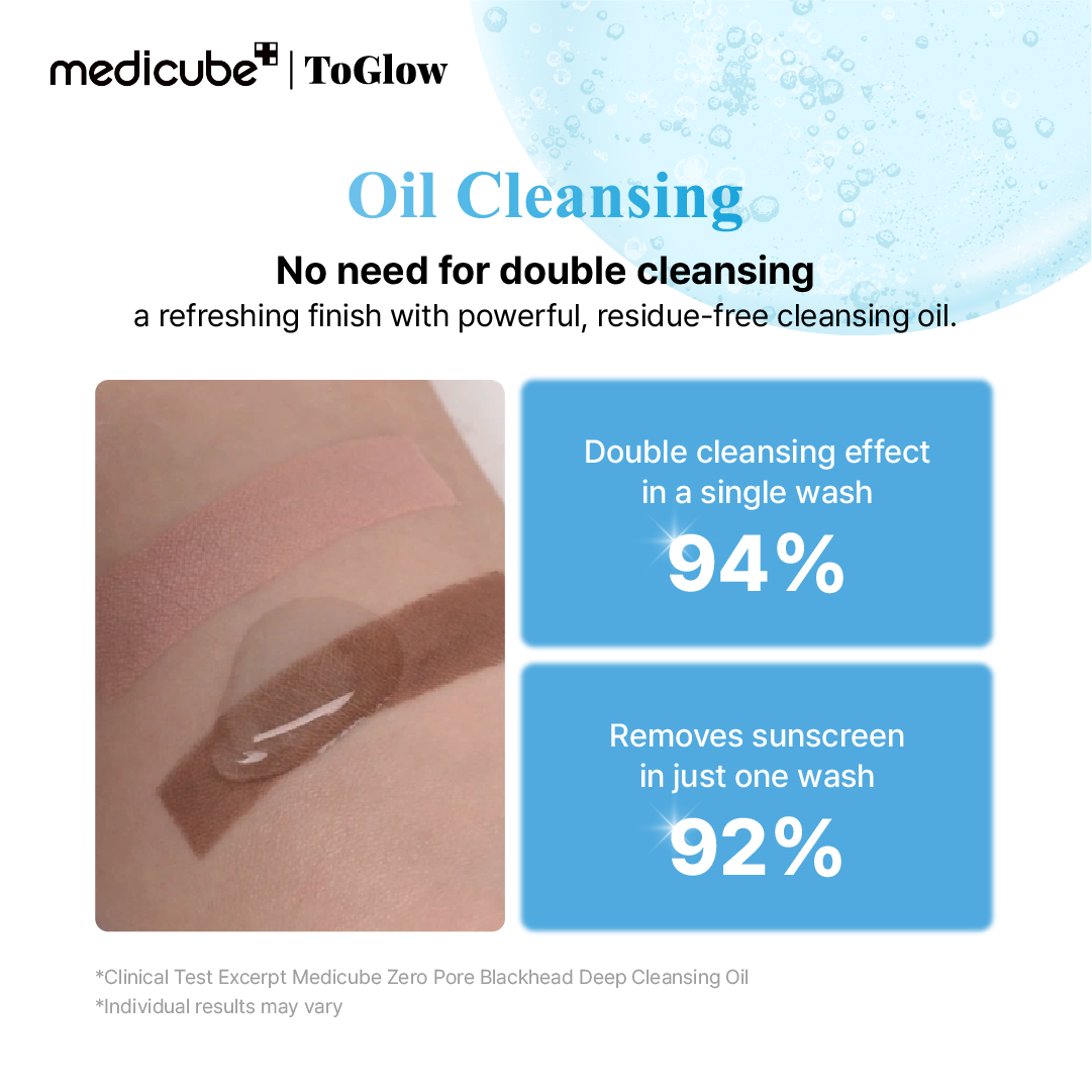 [medicube] Zero Pore Blackhead Deep Cleansing Oil 205ml | Blackhead-Dissolving Oil Cleanser for Smooth Skin