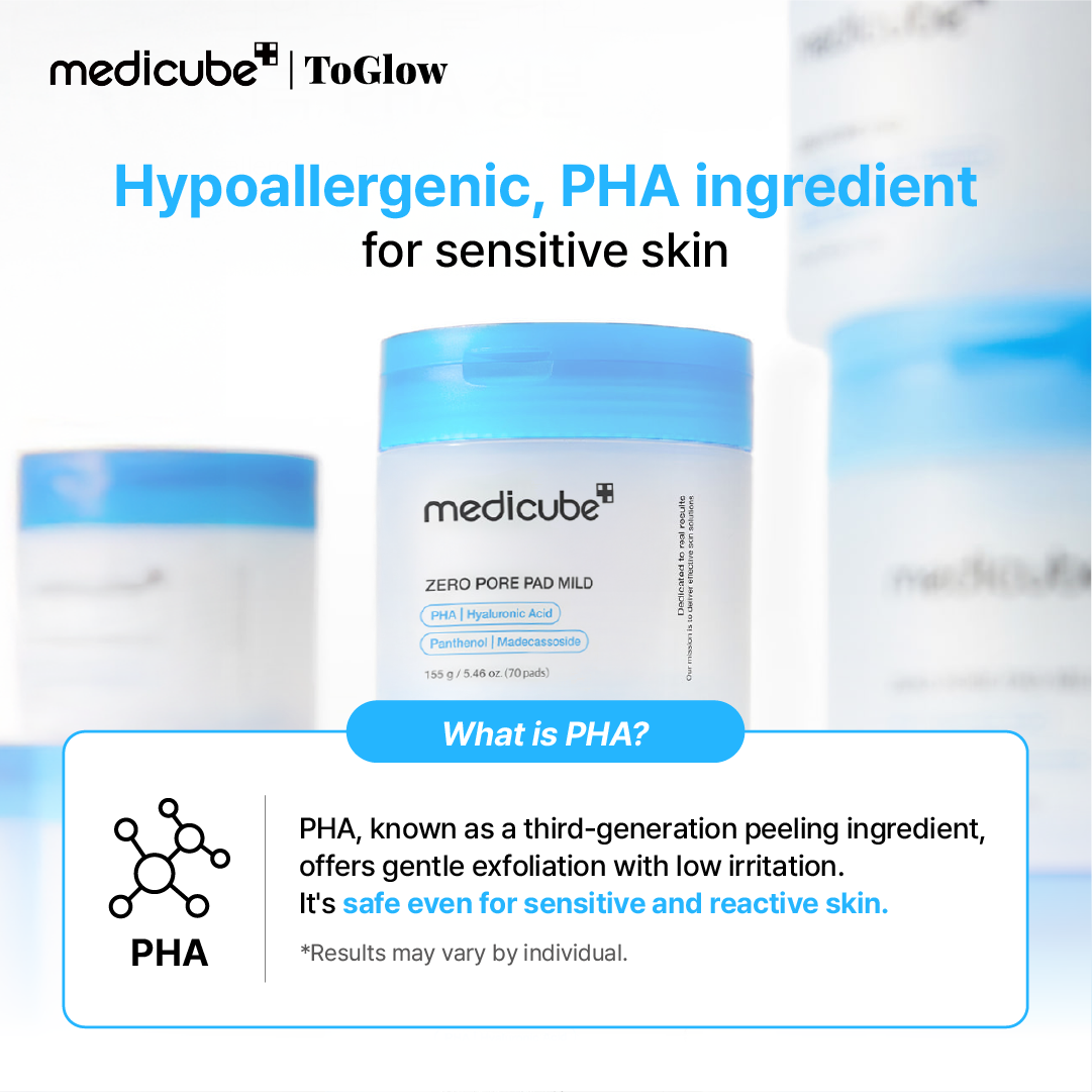 [medicube] Zero Pore Pad 2.0 Mild 155g | Gentle Exfoliating Pads for Sensitive Skin