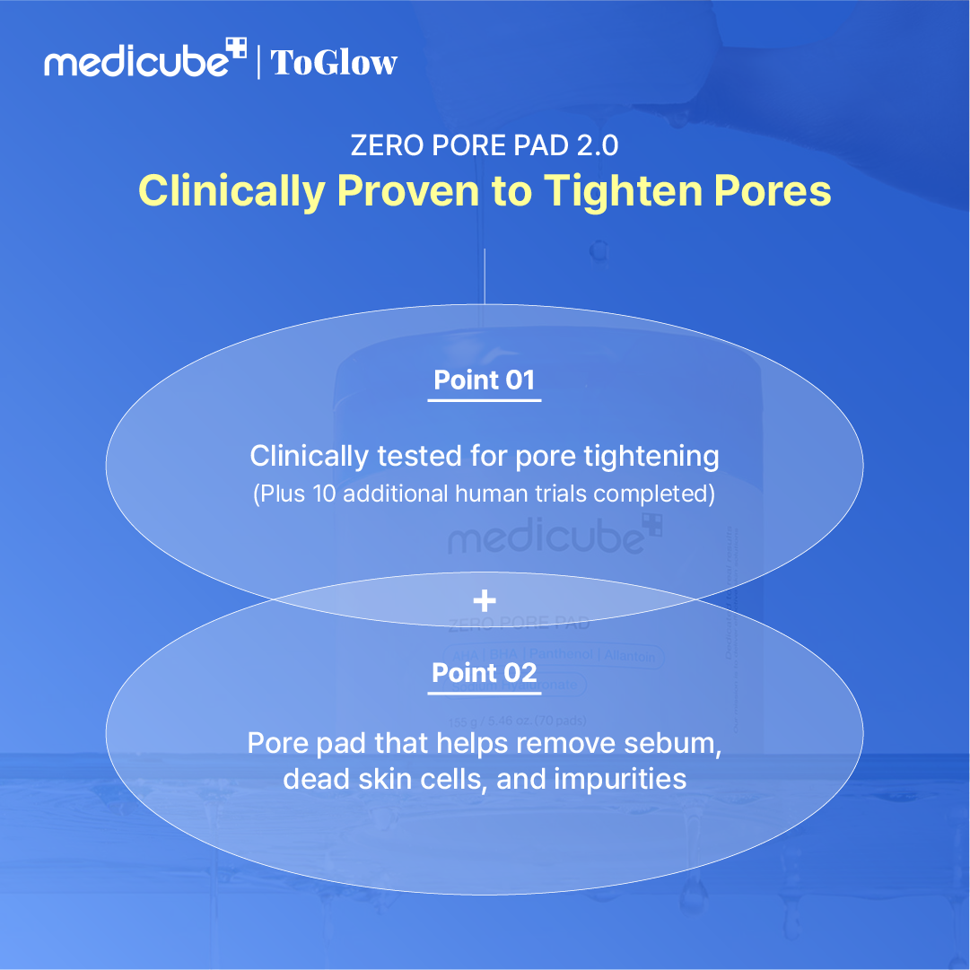 [medicube] Zero Pore Pad 2.0 155g | Exfoliating Pads for Clear, Refined Pores