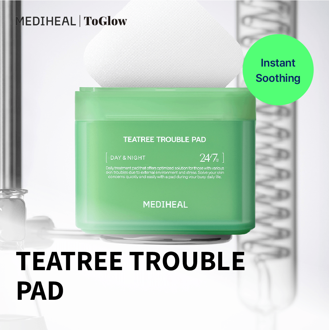 [MEDIHEAL] Teatree Trouble Pad 100pcs | Soothing Pads for Acne & Oily Skin