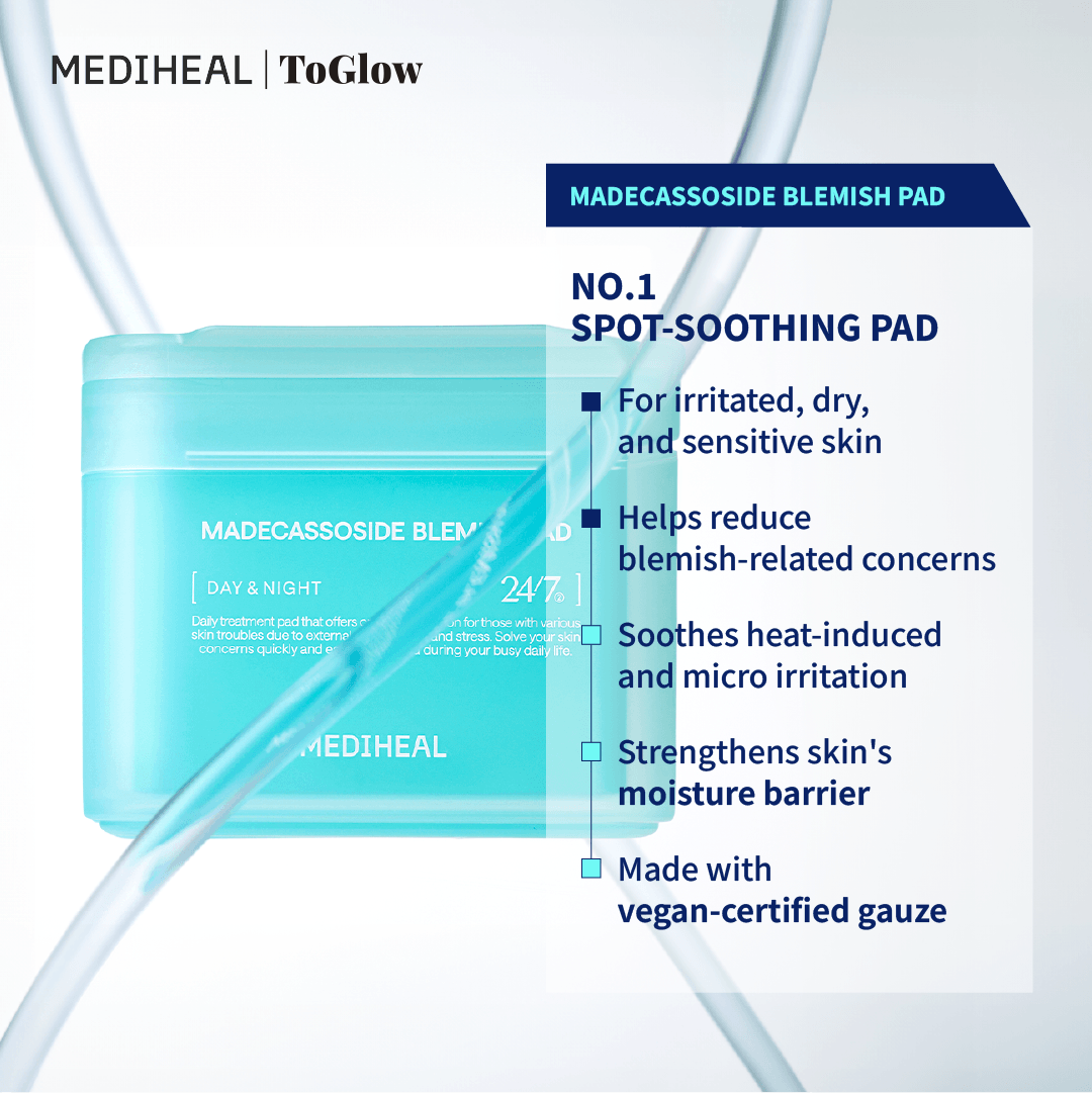 [MEDIHEAL] Madecassoside Blemish Pad 100pcs | Calming Pads for Redness & Irritated Skin